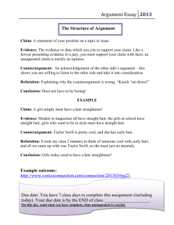 Argument Essay