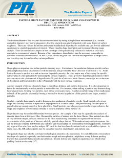 Article - Particle Technology Labs