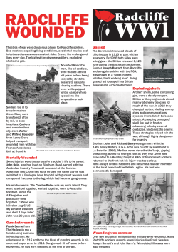 Radcliffe Wounded &ndash; exhibition poster