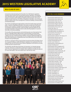 2015 western legislative academy