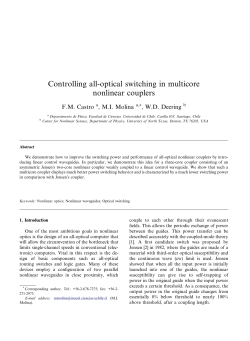 Controlling all-optical switching in multicore nonlinear couplers