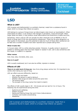 LSD - The First Stop