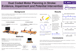 Stroke is a leading cause of serious, adult, long
