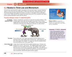 6.3 Newton`s Third Law and Momentum