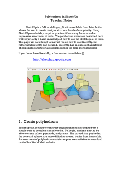 1. Create polyhedrons