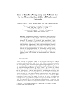 Role of Function Complexity and Network Size in the Generalization