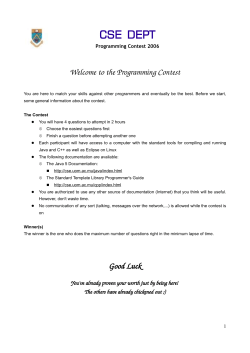 quatre probl&egrave;mes de programmation