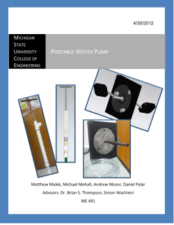 Portable Water Pump - MSU College of Engineering