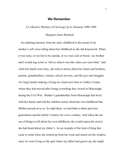 Growing Up in Arkansas - Bolsterli