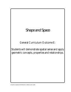 E: Geometry/Spatial Sense