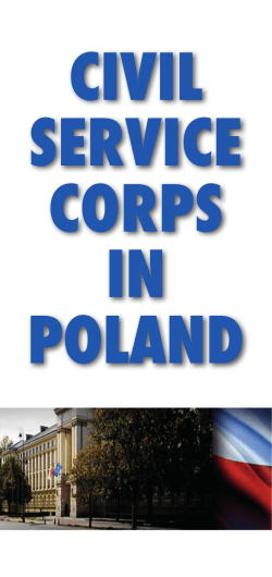 Basic information on civil service corps in Poland
