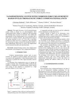 nanopositioning system with combined force measurement