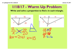 8.1 pythagorean thm.notebook