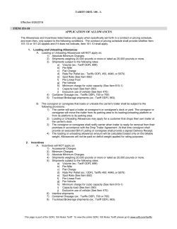 Application of Allowances