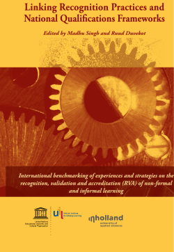 Linking recognition practices and national qualifications frameworks
