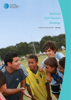 National Anti-Racism Strategy Consultation report