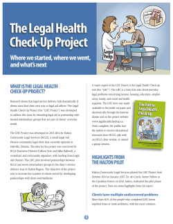 Project Summary - Legal Health Check-up