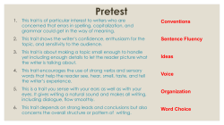 Six Traits of writing