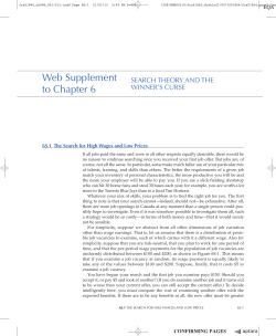 Search Theory and the Winner``s Curse