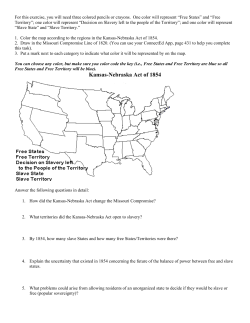 Kansas-Nebraska Act of 1854
