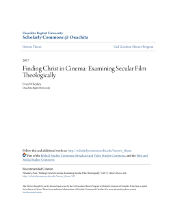 Finding Christ in Cinema: Examining Secular Film Theologically