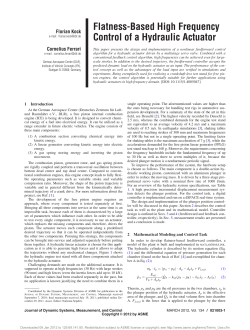 Flatness-Based High Frequency Control of a Hydraulic