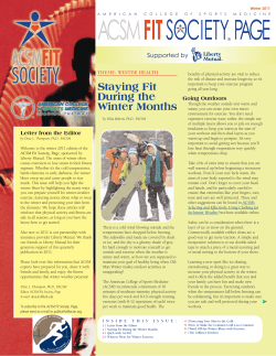 acsmfitsociety&reg; page - The University of Akron