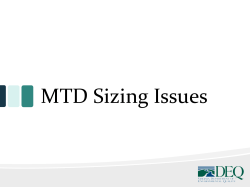 MTD Sizing Issues