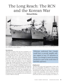 The RCN And The Korean War