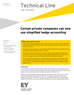 Certain private companies can now use simplified hedge