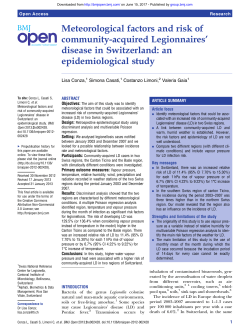Meteorological factors and risk of community-acquired