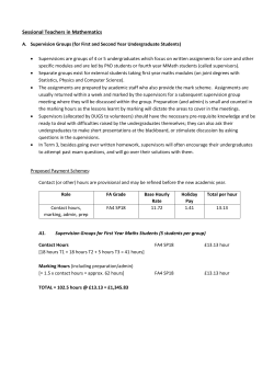 2016-17 Approved Sessional Teaching Rates for Mathematics