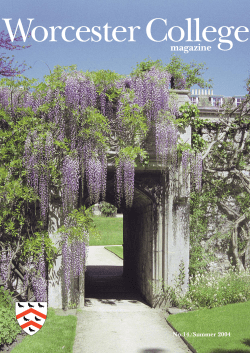 Newsletter (Issue 14) - Worcester College