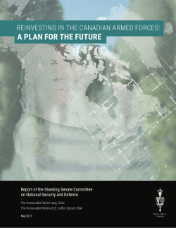 A Plan for the Future