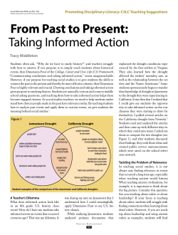 From Past to Present: Taking Informed Action
