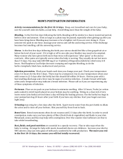 Thorough instructions - Treasure Valley Midwives