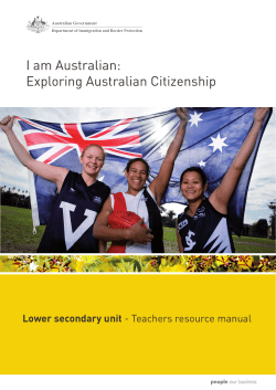 I am Australian: Exploring Australian Citizenship