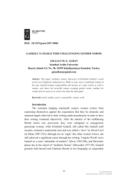 Gaskell`s Characters Challenging Gender Norms