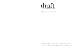 Issue 1 - Draft - The Journal of Process