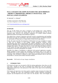 Full locked coil rope hangers for arch bridges