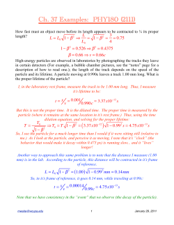 Ch. 37 Examples: PHY180 (2111)