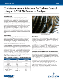 Application Note: C2+ Measurement Solutions for Turbine Control