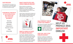 HELP US PROTECT THIS IMPORTANT EMBLEM