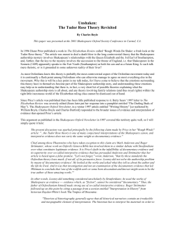 Unshaken: The Tudor Rose Theory Revisited