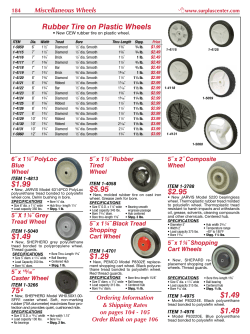 Rubber Tire on Plastic Wheels