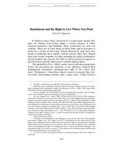 Banishment and the Right to Live Where You Want