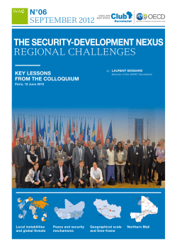 the security-develoPMent neXus REGIONAL