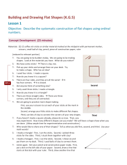 Grade K Module 6 Building Flat Shapes Handout