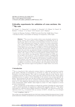 Criticality experiments for validation of cross sections: the 237Np case