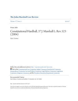 Constitutional Hardball, 37 J. Marshall L. Rev. 523